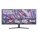 SAMSUNG 34' ViewFinity S50GC Series Ultra-WQHD Monitor, 100Hz, 5ms, HDR10,...