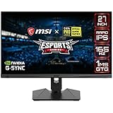 msi 27” QHD Rapid-IPS Gaming Monitor, 1ms, 165Hz, Quantum Dot, G-Sync...