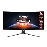 MSI MPG ARTYMIS 343CQR, 34' Gaming Monitor, 3440 x 1440 (UWQHD), VA, 165Hz,...