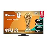Hisense 55' Class U8 Mini-LED ULED 4K UHD Google Smart TV (55U8QG, 2025...