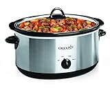 Crock-Pot 7 Quart Oval Manual Slow Cooker, Stainless Steel (SCV700-S-BR),...