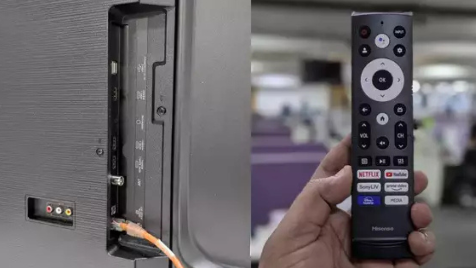 Hisense 55E6NTUK Review remote